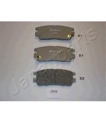 JAPAN PARTS - PP599AF - Колодки задн.диск.Mitsubishi Pajero...